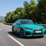 BMW i4 electric sedan real-world highway range test