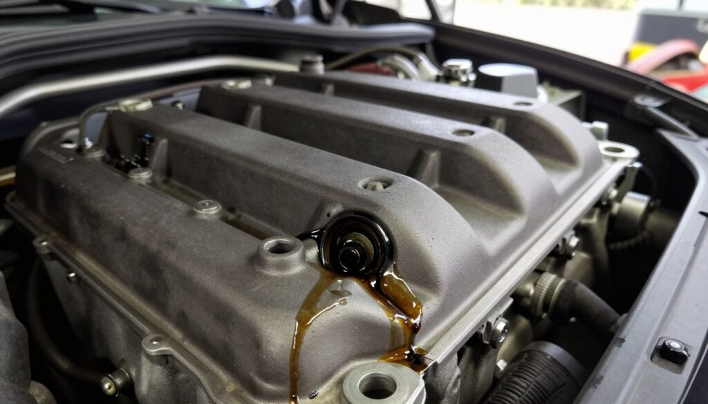 BMW valve cover gasket leak BMW valve cover gasket leak