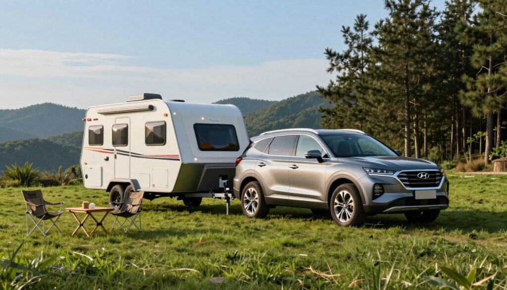 Hyundai Santa Fe small camper towing capacity Hyundai Santa Fe small camper towing capacity