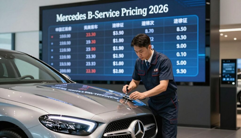 Mercedes B-service pricing 2026 Mercedes B-service pricing 2026