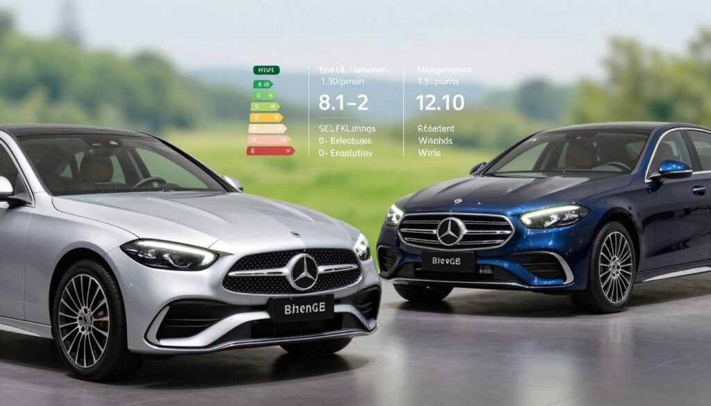Mercedes C-Class vs E-Class specs Mercedes C-Class vs E-Class specs