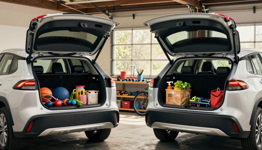Toyota Corolla Cross storage capacity and Honda HR-V trunk size Toyota Corolla Cross storage capacity and Honda HR-V trunk size