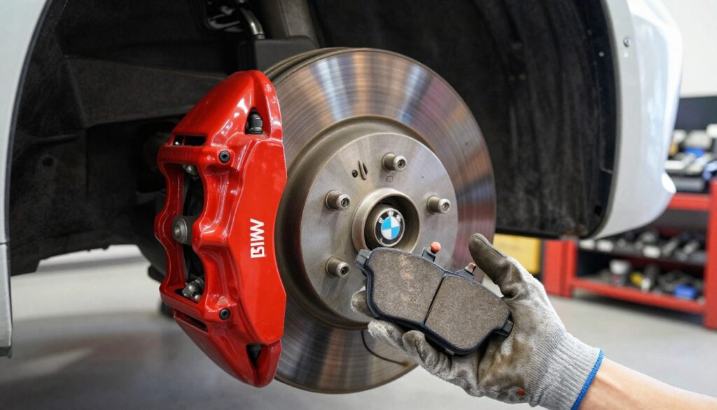step-by-step BMW brake pad and sensor change step-by-step BMW brake pad and sensor change