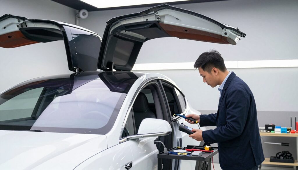 troubleshooting Tesla Falcon Wing doors troubleshooting Tesla Falcon Wing doors